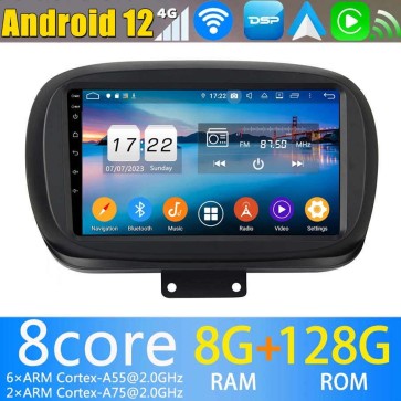 9" Android 12.0 Autoradio DVD Player GPS Navigation für Fiat 500X (2014-2020)-1