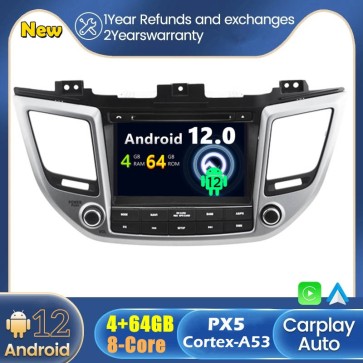 Android 12 Autoradio DVD Player GPS Navigation Speziell für Hyundai ix35 (Ab 2015)-1