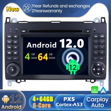 Android 12 Autoradio DVD Player GPS Navigation Speziell für Mercedes B-Klasse‎ W245 (2005-2011)-1