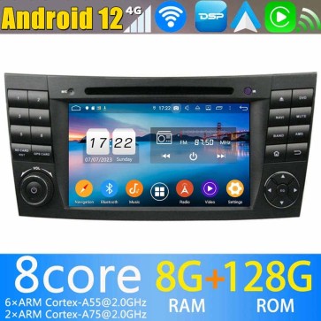 8" Android 12.0 Autoradio DVD Player GPS Navigation für Mercedes W211 (Ab 2002)-1