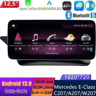 12,5" Android 13 Autoradio DVD Player GPS Navigation Stereo für Mercedes E-Klasse W207 (2010-2017)-1