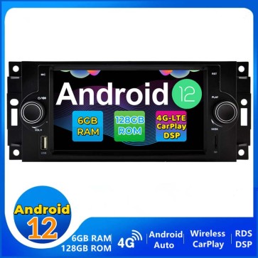 6,5" Android 12.0 Autoradio DVD Player GPS Navigation Stereo für Chrysler 300C (2004-2007)-1