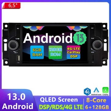 6,5" Android 13 Autoradio DVD Player GPS Navigation Stereo für Dodge Durango (Ab 2004)-1