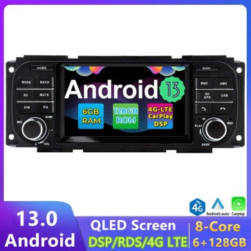 5" Android 13 Autoradio DVD Player GPS Navigation Stereo für Dodge Viper (2003-2009)-1