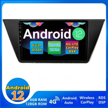 10" Android 12.0 Autoradio DVD Player GPS Navigation Stereo für VW Touran (2016-2020)-1