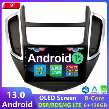 9" Android 13.0 Autoradio DVD Player GPS Navigation Stereo für Chevrolet Trax (2013-2016)-1