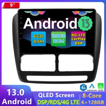 9" Android 13.0 Autoradio DVD Player GPS Navigation Stereo für Fiat Doblo 263 (2010-2015)-1
