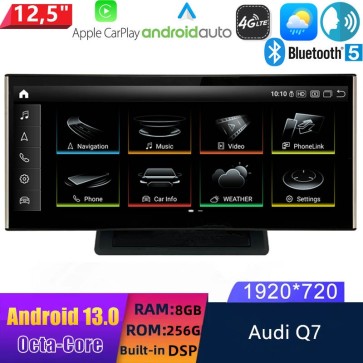 12,5" Android 13.0 Autoradio DVD Player GPS Navigation Stereo für Audi Q7 4L (2006-2015)-1