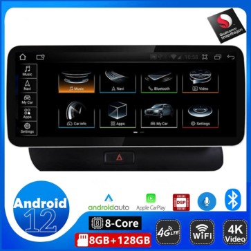 12,3" Android 12.0 Autoradio DVD Player mit GPS Navi für Audi Q5 8R (Ab 2008)-1