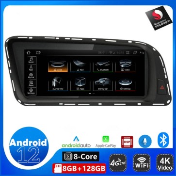 8,8" Android 12.0 Autoradio DVD Player mit GPS Navi für Audi Q5 8R (2008-2017)-1
