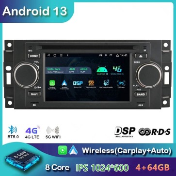 5" Android 13 Autoradio DVD Player GPS Navigation Stereo für Chrysler 300C (Ab 2004)-1