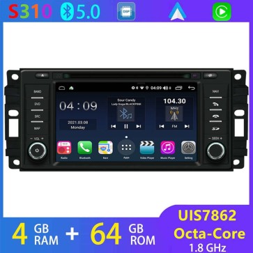 S310 Android 10.0 Autoradio DVD Player GPS Navigation für Chrysler 300C (Ab 2008)-1
