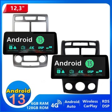 12,3" Android 13.0 Autoradio Multimedia Player GPS Navigationssystem Car Stereo für Kia Sportage (2004-2010)-1