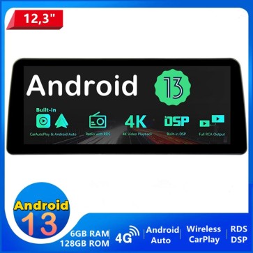 12,3" Android 13 Autoradio Multimedia Player GPS Navigationssystem Car Stereo für Audi A3 S3 RS3 (Ab 2003)-1