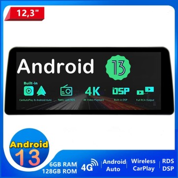 12,3" Android 13 Autoradio Multimedia Player GPS Navigationssystem Car Stereo für Renault Megane II (Ab 2002)-1