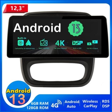 12,3" Android 13.0 Autoradio Multimedia Player GPS Navigationssystem Car Stereo für Opel Vivaro B (Ab 2014)-1