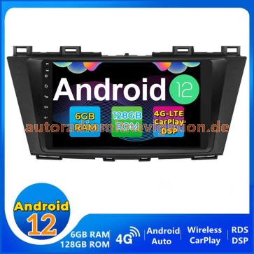 9" Android 12.0 Autoradio DVD Player GPS Navigation Stereo für Mazda 5 (2010-2015)-1