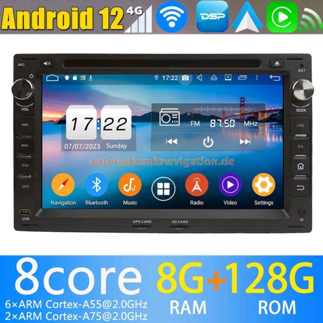 SEAT Ibiza Android 12.0 Autoradio GPS Navigationsysteme mit 8-Core  8GB+128GB Touchscreen - 7 Android 12.0 Autoradio DVD Player GPS Navigation  für SEAT Ibiza Mk3 (2002-2008)