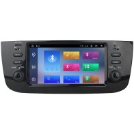 Fiat Punto Android 14.0 Auto Stereo Multimedia Player GPS Navigationssystem mit 8G+256G Bluetooth DAB USB DSP WLAN 4G CarPlay 360° Kamera - Android 14 Autoradio GPS Navi DVD Player Kopfeinheit für Fiat Punto (2012-2018)