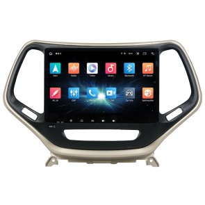 Jeep Cherokee Android 12 Autoradio GPS Navigationsysteme mit 8-Core 8GB+128GB Touchscreen Parrot Bluetooth Lenkradfernbedienung Mikrofon DAB USB WiFi 4G-LTE DSP CarPlay - 10
