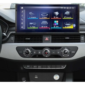 Audi S4 RS4 Android 12.0 Autoradio GPS Navigationsysteme mit 8-Core 8GB+256GB Touchscreen Bluetooth Lenkradfernbedienung DAB USB DSP SWC 4G-LTE WLAN CarPlay - 12,5