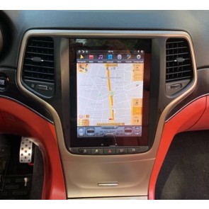Jeep Grand Cherokee Android 11.0 Autoradio GPS Navigationsysteme mit Octa-Core 8GB+128GB Touchscreen Bluetooth Lenkradfernbedienung DAB DSP 4G-LTE CarPlay - 10,4