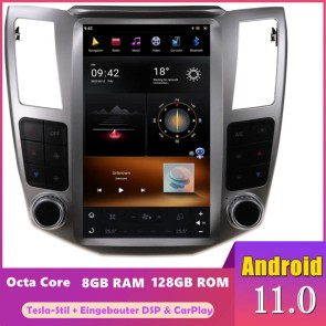 12,1" Tesla-Stil Android 11 Autoradio DVD Player GPS Navigation für Lexus RX RX300 RX330 RX350 RX400H (2004-2008)-1