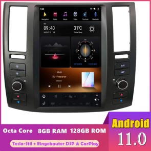 12,1" Tesla-Stil Android 11 Autoradio DVD Player GPS Navigation für Infiniti FX FX25 FX35 FX37 FX45 (2003-2008)-1