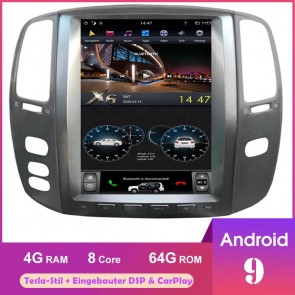 12,1" Tesla-Stil Android 9.0 Autoradio DVD Player GPS Navigation für Lexus LX 470 (2002-2007)-1