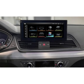 Audi Q5 Android 13.0 Autoradio GPS Navigationsysteme mit 8GB+256GB Bluetooth Lenkradfernbedienung DAB DSP 4G WLAN CarPlay - 12,5
