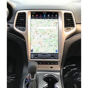 Jeep Grand Cherokee Android 11.0 Autoradio GPS Navigationsysteme mit Octa-Core 8GB+128GB Touchscreen Bluetooth Lenkradfernbedienung DAB DSP 4G-LTE CarPlay - 13,6