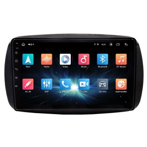 Smart ForTwo Android 12 Autoradio GPS Navigationsysteme mit 8-Core 8GB+128GB Touchscreen Parrot Bluetooth Lenkradfernbedienung Mikrofon DAB USB WiFi 4G-LTE DSP CarPlay - 9