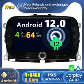 Android 12 Autoradio DVD Player GPS Navigation Speziell für Fiat 500 312 (2016-2019)-1