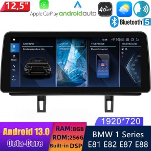 12,5" Android 13.0 Autoradio DVD Player GPS Navigation Stereo für BMW 1er E81 (2005-2012)-1
