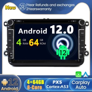 Android 12 Autoradio DVD Player GPS Navigation Speziell für VW Tiguan (Ab 2007)-1