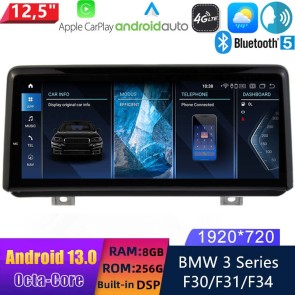 12,5" Android 13.0 Autoradio DVD Player GPS Navigation Stereo für BMW 3er F30/F31/F34 (2012-2016)-1