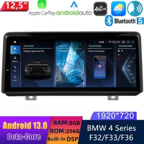 12,5" Android 13.0 Autoradio DVD Player GPS Navigation Stereo für BMW 4er F32/F33/F36 (2013-2016)-1