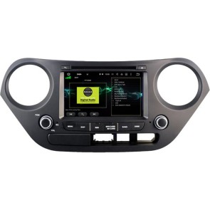 Hyundai i10 Android 12.0 Autoradio GPS Navigationsysteme mit Touchscreen Bluetooth Freisprecheinrichtung Mikrofon SWC DAB CD SD USB WiFi TV OBD2 Carplay Android Auto - Android 12 Autoradio DVD Player GPS Navigation Speziell für Hyundai i10 (Ab 2013)