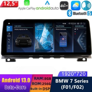 12,5" Android 13.0 Autoradio DVD Player GPS Navigation Stereo für BMW 7er F01/F02 (2009-2015)-1