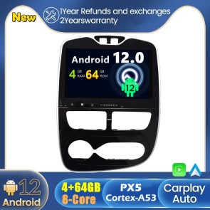 Android 12 Autoradio DVD Player GPS Navigation Speziell für Renault Clio (2013-2019)-1