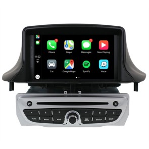 Renault Mégane III Android 12.0 Autoradio GPS Navigationsysteme mit Touchscreen Bluetooth Freisprecheinrichtung Mikrofon SWC DAB CD SD USB WiFi TV OBD2 Carplay Android Auto - Android 12 Autoradio DVD Player GPS Navigation Speziell für Renault Mégane III