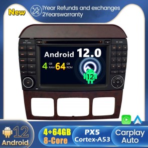 Android 12 Autoradio DVD Player GPS Navigation Speziell für Mercedes CL C215 (1999-2006)-1