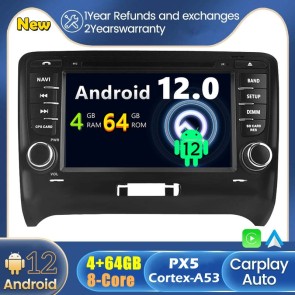 Android 12 Autoradio DVD Player GPS Navigation Speziell für Audi TT (2006-2014)-1