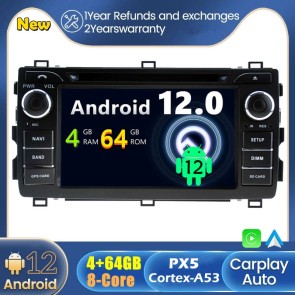 Android 12 Autoradio DVD Player GPS Navigation Speziell für Toyota Auris (2013-2017)-1