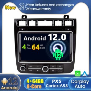 VW Touareg Android 12.0 Autoradio GPS Navigationsysteme mit Touchscreen Bluetooth Freisprecheinrichtung Mikrofon SWC DAB CD SD USB WiFi TV OBD2 Carplay Android Auto - Android 12 Autoradio DVD Player GPS Navigation Speziell für VW Touareg (2010-2018)