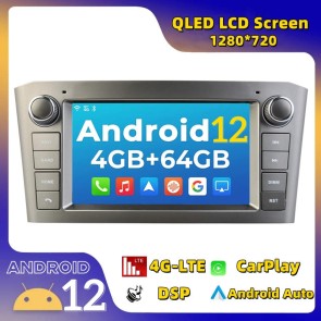 7" Android 12 Autoradio DVD Player GPS Navigation Stereo für Toyota Avensis (2002-2008)-1