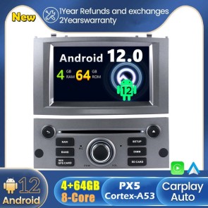 Android 12 Autoradio DVD Player GPS Navigation Speziell für Peugeot 407 (2004-2012)-1