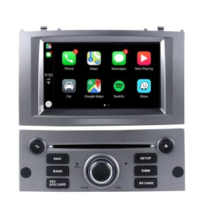 Peugeot 407 Android 12.0 Autoradio GPS Navigationsysteme mit Bluetooth Freisprecheinrichtung DAB USB WLAN OBD2 Carplay Android Auto - Android 12 Autoradio DVD Player GPS Navigation für Peugeot 407 (2004-2012)