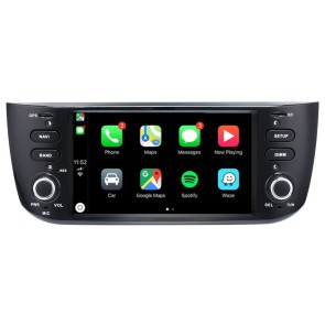 Fiat Punto Evo Android 12.0 Autoradio GPS Navigationsysteme mit Touchscreen Bluetooth Freisprecheinrichtung Mikrofon SWC DAB CD SD USB WiFi TV OBD2 Carplay Android Auto - Android 12 Autoradio DVD Player GPS Navigation Speziell für Fiat Punto Evo (Ab 2009)