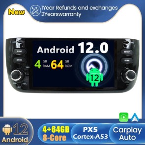 Android 12 Autoradio DVD Player GPS Navigation Speziell für Fiat Punto Evo (Ab 2009)-1
